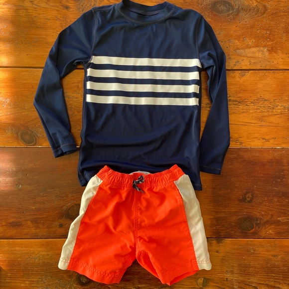 Crewcuts swim rash guard and swim shorts - Picture 1 of 9